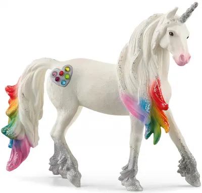 Figurina Schleich Bayala - Unicorn inima colorata - armasar