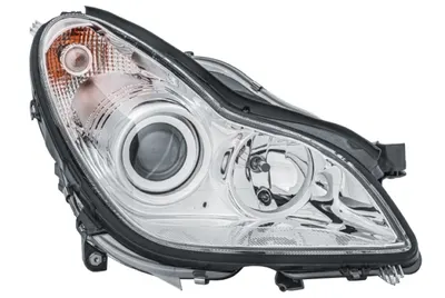 Far fata Dreapta (halogen, H7 H7 PY21W W5W, electric, cu motor, bec, culoare insert: cromat, culoare semnalizator: transparent) potrivit MERCEDES CLS (C219)