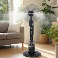 Ventilator cu Pulverizare Apa 16 inch 75W 3 Viteze Oscilatie Rezervor 2.8L