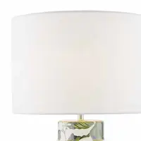 Veioza Filip Table Lamp Green Leaf Print Base Only
