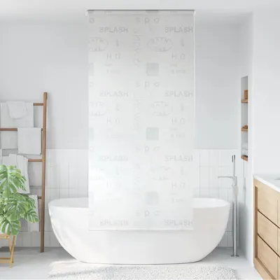 vidaXL Roletă perdea de duș 120x240 cm Imprimeu Splash