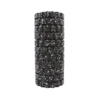 Rolă cilindru masaj XQ Max, din spumă, pentru yoga, negru cu alb, 33x14 cm