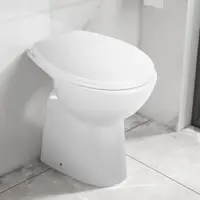 Gossi vas wc fara rama, inchidere silentioasa, + 7 cm, alb, ceramica