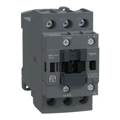 Contactor, Easy TeSys Control, LC1E, 3P(3NO), AC-3, <=440V, 32A, bobina 24V DC, contact auxiliar 1NO