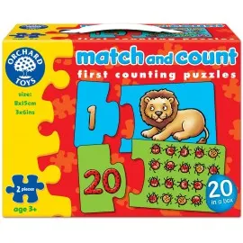 Puzzle Potriveste si numara de la 1 la 20 MATCH AND COUNT