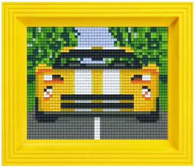 Set creativ cu cadrul și pixel Pixelhobby Classic - Mașină