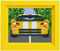 Set creativ cu cadrul și pixel Pixelhobby Classic - Mașină