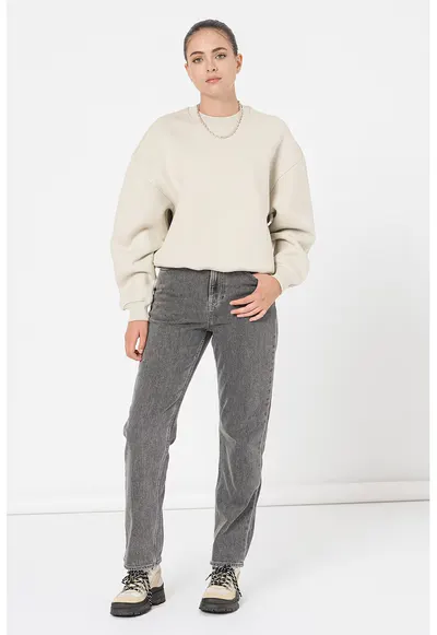 Bluza de trening relaxed fit - Bej