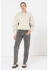 Bluza de trening relaxed fit - Bej