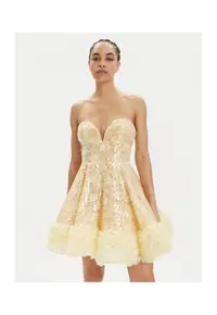 Rochie Dama - 304120251 - Poliamida - Galben