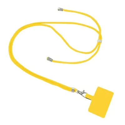 Snur Suport pentru telefon, Material textil, Ajustabil, Inchizatoare cu cheita, Galben Engros