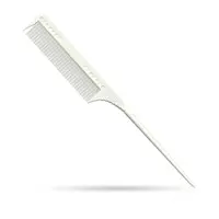 Pieptene - JRL - frizerie/coafor - Alb - J101 - cu coada