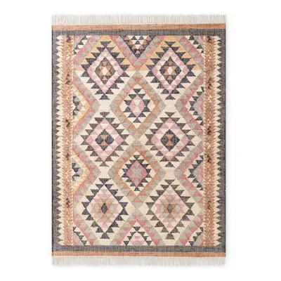Covor gri țesut manual din iută 80x150 cm Roya Parsa – Elle Decoration