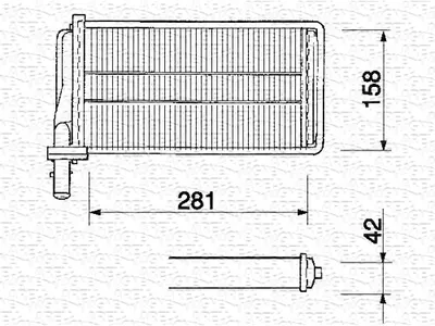 Schimbator caldura incalzire habitaclu potrivit ALFA ROMEO 164; FIAT CROMA; LANCIA THEMA 1.6-3.0 11.84-09.98