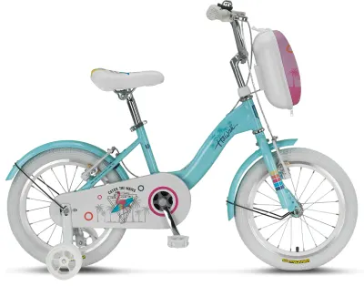 Bicicleta copii UMIT Hawai, culoare turcoaz, roata 16 , cadru otel