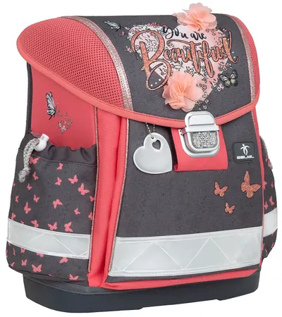 Ghiozdan-cutie școală Belmil Classic - Bloomy Blossom, 1 compartiment