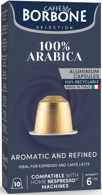 Capsule de cafea Borbone - 100% Arabica, 10 băuturi