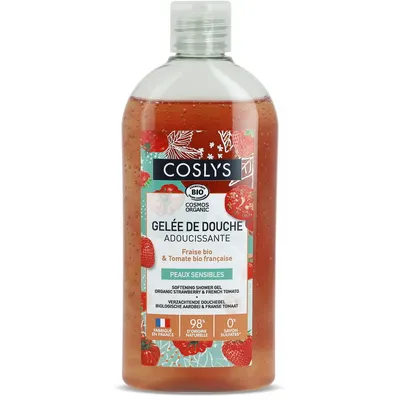 Gel de Dus Calmant cu Capsuni si Rosii Bio 250ml