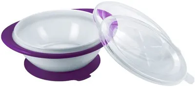 Castron cu doua capace Nuk, mov