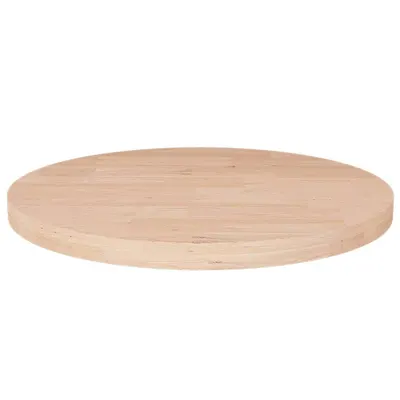 vidaXL Blat de masă rotund, Ø50x2,5 cm, lemn masiv stejar netratat