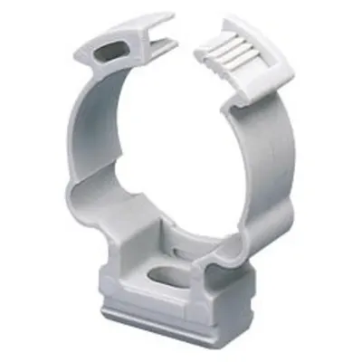 Shockproof Polymer Saddle Collar Clip - For External Conduits Ø 32mm - Grey Ral 7035