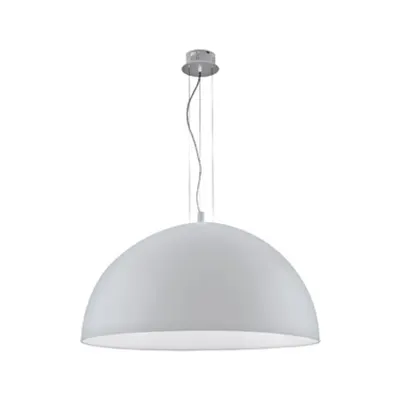 Pendant luminaire Gaetano 3 x 60W silver IP20