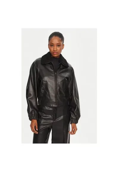 Geaca dama - 305062840 - Piele naturala - Negru - Negru