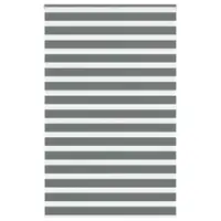 vidaXL Jaluzea tip zebra gri închis lățime țesătură 140,9 cm poliester