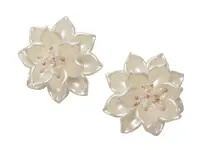 Cercei ALDO albi, PETALPEARL 102, din metal