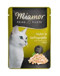 MIAMOR Feline Filets Hrana umeda pisici, cu pui in aspic 100 g
