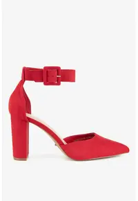 Pantofi dama 5903698763309 - Textil - Rosu - Rosu