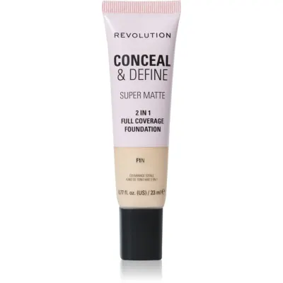 Revolution Conceal & Define machiaj cu efect matifiant culoare F1N 23 ml
