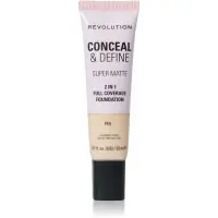 Revolution Conceal & Define machiaj cu efect matifiant culoare F1N 23 ml