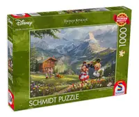 Puzzle Schmidt din 1000 de piese - Mickey în Alpi