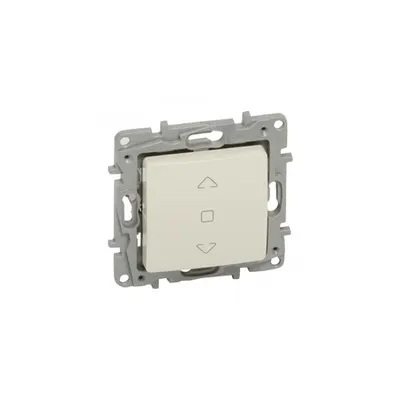 Shutter control push-button Niloé - 3 positions pentru direct motor control - ivory