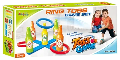 Joc pentru copii Raya Toys - Toss Game, Sticle și Inele