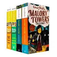 Enid Blyton Malory Towers 4 Books Set 12 Story Collection (First Term, Second Form, Third Year, Upper Fourth, In the Fifth, Last Term, New Term, Summer Term, Winter Term and More!)