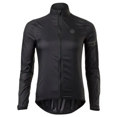 Geacă de ciclism femei Essential windproof și pliabilă negru