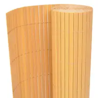 vidaXL Gard de grădină cu două fețe, galben, 90 x 300 cm, PVC