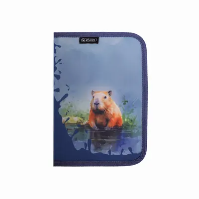 Penar neechipat, 1 fermoar, 13.5x19.5x3cm, Capibara, Herlitz