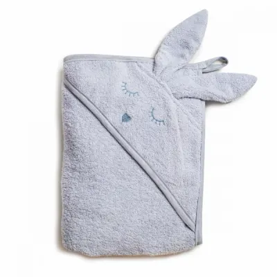 Prosop de baie din bumbac Twins Rabbit 100x100 cm gri