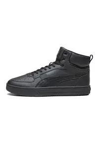 Pantofi sport mid-high de piele ecologica cu model unisex Caven 2.0 - Negru