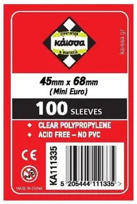 Protecții pentru cărți de joc Kaissa Premium Sleeves 45 x 68 mm (Mini Euro) - 100 buc.