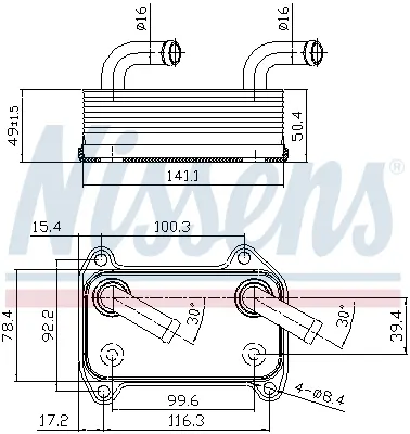 Radiator ulei termoflot (automatic manual) potrivit VOLVO S40 I, V40 1.6-2.0 07.95-12.04