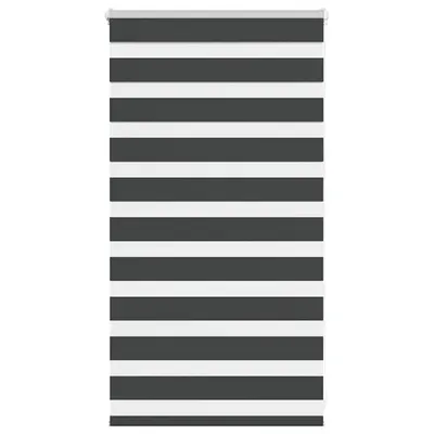 vidaXL Jaluzea tip zebra neagră lățime țesătură 85,9 cm poliester
