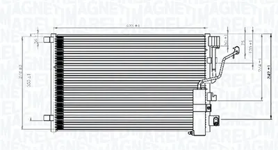 Condensator climatizare (cu uscator) potrivit NISSAN QASHQAI I 1.5D 1.6D 2.0D 11.06-04.14