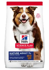 Hrana uscata caini, Hill's Science Plan Canine Mature Medium Lamb and Rice, 2.5 kg