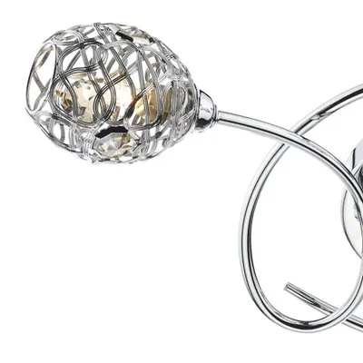 Plafoniera Numero 3 Light Semi Flush Polished Chrome