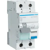 Disjunctor cu protectie diferentiala RCBO 1P+N 16A/30mA 6kA curba C tip A Hager ADA966D