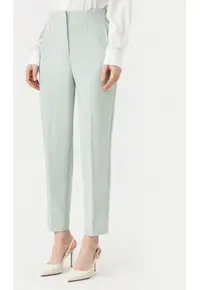 Pantaloni dama - 304783869 - Poliester reciclat/Poliester - Verde